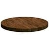 vidaXL Table Top Dark Brown &Oslash; 60 x 4 cm Solid Oak Wood