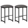 vidaXL Bar Stool 2 pcs Light Grey 40 x 32 x 74 cm Engineered Wood