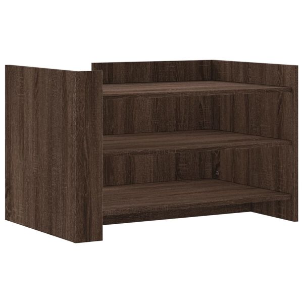 vidaXL Coffee Table Brown Oak 80x50x50 cm Engineered Wood