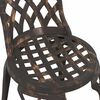 vidaXL Garden Bistro Set 3 pcs Bronze Aluminium