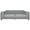 vidaXL Daybed with Trundle&Drawers without Mattress Light Grey 90x190 cm Single