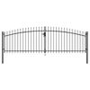 vidaXL Double Door Fence Gate Woerden with Spear Top 400x199.5 cm