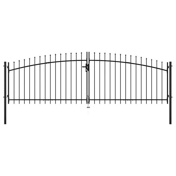 vidaXL Double Door Fence Gate Woerden with Spear Top 400x199.5 cm