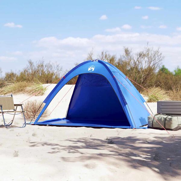 vidaXL Beach Tent Azure Blue Waterproof