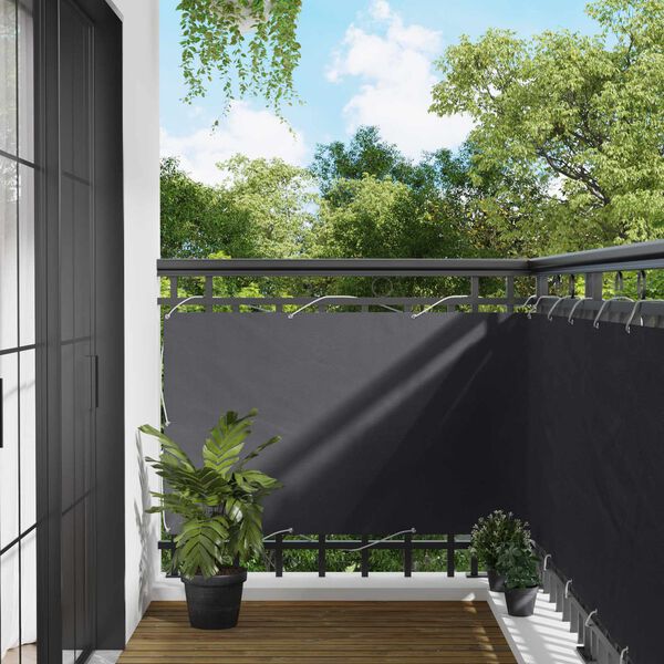 vidaXL Balcony Screen Anthracite 100 x 300 cm Oxford Fabric