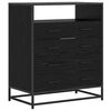 vidaXL Drawer Cabinet 4-Drawer Black oak 70 x 41 x 83.5 cm