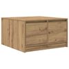 vidaXL Coffee Table with Drawers Artisan Oak 70.5x70x40 cm