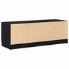vidaXL TV Cabinet Black Oak 102 x 35 x 36.5 cm Engineered Wood