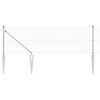 vidaXL Welded Wire Fence with Spikes 50 x 0.6 m Galvanised Steel Mesh