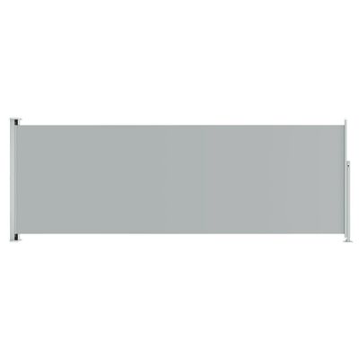 vidaXL Patio Retractable Side Awning 220x600 cm Grey