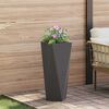 vidaXL Planter Black 30 x 30 x 75 cm Steel
