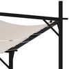 vidaXL Gazebo with Retractable Roof 400x300x233 cm Cream