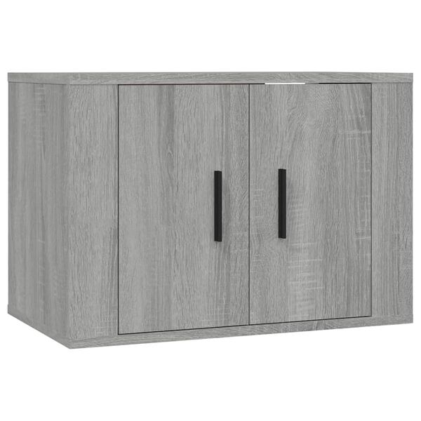 vidaXL Wall-mounted TV Cabinets 3 pcs Grey Sonoma 57x34.5x40 cm