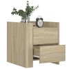 vidaXL Bedside Cabinet Sonoma Oak 45x50x50 cm Engineered Wood