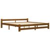 vidaXL Bed Frame without Mattress Honey Brown Solid Pine Wood 200x200cm