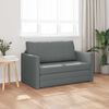 vidaXL 2-Seater Folding Sofa Bed Dark Grey 124 x 71 x 78 cm Fabric