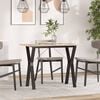 vidaXL Dining Table Y-Frame 100x50x75 cm Solid Wood Pine and Steel
