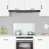 vidaXL Kitchen Backsplash White 80 x 40 cm Tempered Glass