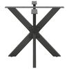 vidaXL Dining Table Leg Spider Shape Anthracite 85x85x(72-73) cm Steel