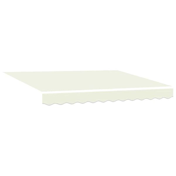 vidaXL Awning Replacement Fabric Cream 280 x 195 cm Polyester