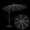 vidaXL Cantilever Banana Parasol Black 294 x 294 x 248 cm
