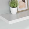 vidaXL Floating Wall Shelf White 60x23.5x3.8 cm MDF