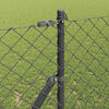 vidaXL Fence Post Grey 25 x 1 m (60 x 60 mm mesh) Steel