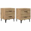 vidaXL Bed Cabinet 2 pcs Artisan Oak 40 x 35 x 47.5 cm Engineered Wood