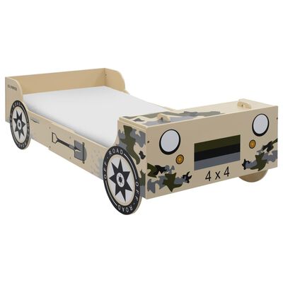 vidaXL Children's Off-road Bed 90x200cm Camouflage