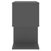 vidaXL Bedside Cabinet Grey 50x30x51.5 cm Engineered Wood