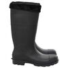 vidaXL Rian Boots with Removable Socks Black Size 44 PVC