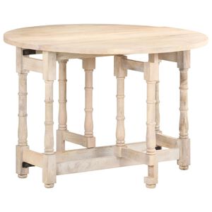 vidaXL Dining Table | Bleached wood | Solid mango wood | Standard | Durable