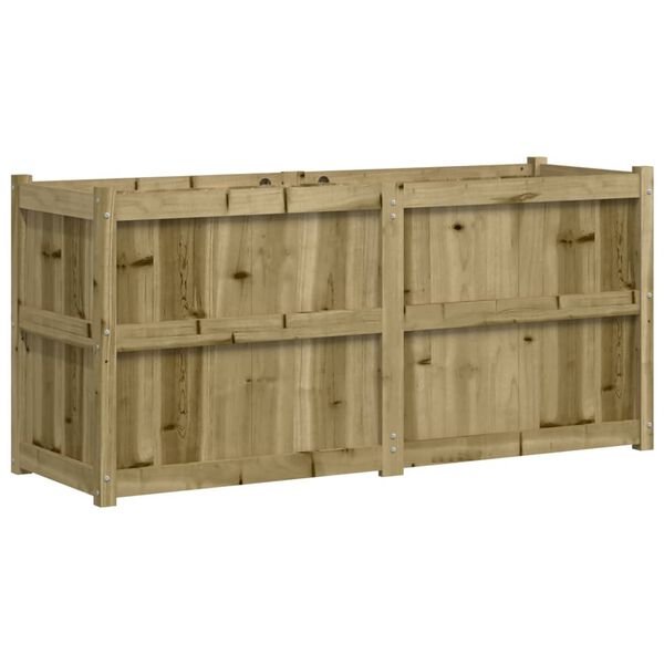 vidaXL Garden Planter 150x50x70 cm Impregnated Wood Pine
