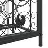 vidaXL Wine Rack for 73 Bottles Black 45x36x200 cm Wrought Iron
