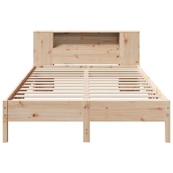 vidaXL Bookcase Bed without Mattress 140x200 cm Solid Wood Pine