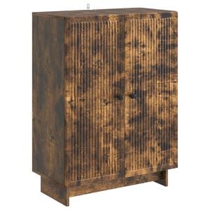 vidaXL Sideboard Smoked Oak 66 x 34.5 x 90 cm Engineered Wood