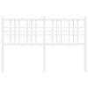 vidaXL Metal Headboard White 137cm