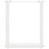 vidaXL Coffee Table Legs U-Shaped 2 pcs White 28x(42-43) cm Steel