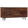 vidaXL Sideboard with 6 Drawers 175x40x82 cm Solid Mango Wood