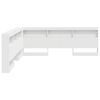 vidaXL Storage Headboard with Shelf White 180 cm Engineered Wood