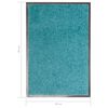vidaXL Doormat Washable Cyan 40x60 cm