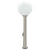 vidaXL Bollard Light with Sensor&Outlet 80 cm Stainless Steel IP44