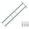 vidaXL Security Grille for Windows with 2 Crossbars 3 pcs 630-1140 mm