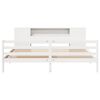 vidaXL Bookcase Bed without Mattress White 180x200 cm Super King Solid Wood Pine