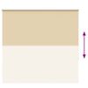 vidaXL Roller Blind Blackout Beige 165x175 cm Fabric Width 161.6 cm Polyester
