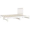 vidaXL Pull-out Day Bed without Mattress White 2x(90x190) cm