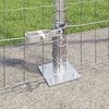 vidaXL Fence with Post Silver 1.6 x 10 m Steel