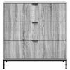 vidaXL Sideboard Grey Sonoma 79.5 x 33 x 82 cm Engineered Wood