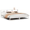 vidaXL Bed Frame without Mattress White 180x200 cm Super King Solid Wood Pine