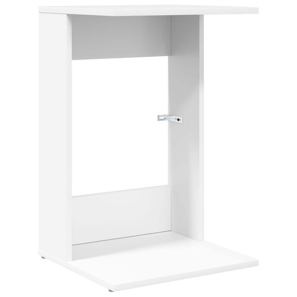 vidaXL Side Table White 40 x 38 x 62.5 cm Engineered Wood